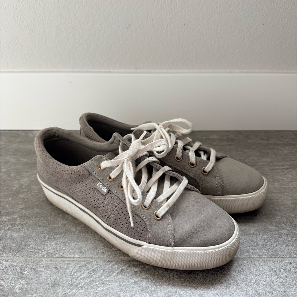 Keds Women’s Gray Lace-Up Sneakers